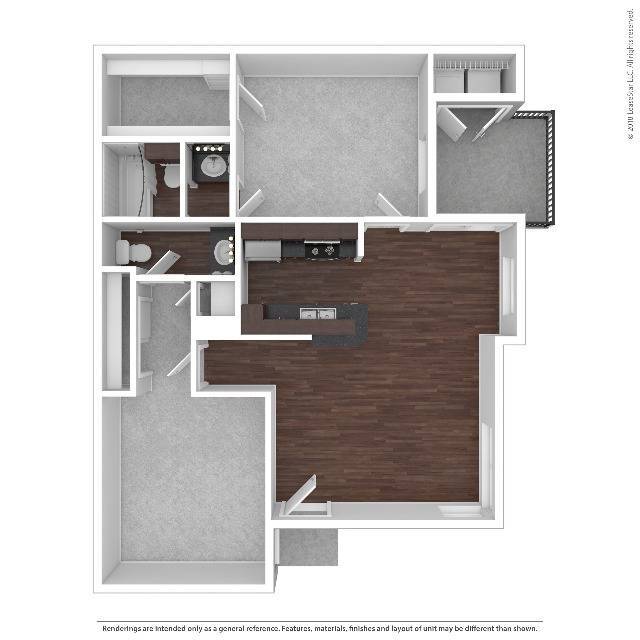 B2- Classic Unit 1315 floor plan